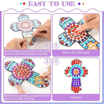 2026 VBS Sunday School Cross Craft Kids Kits Vbs Christian Religious Jesus Church Nativity Summer Ornaments Crafts for Classroom Home Activities Class Game Supplies