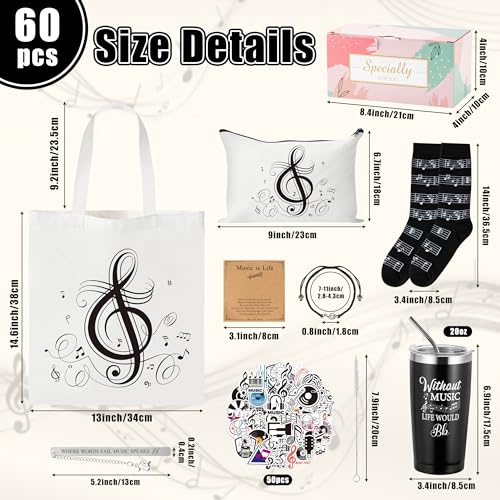 Y1tvei Canvas Bags Gifts, Tote Bag with Makeup Pouch, Birthday Party Favors
