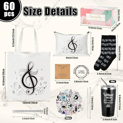 Y1tvei Canvas Bags Gifts, Tote Bag with Makeup Pouch, Birthday Party Favors
