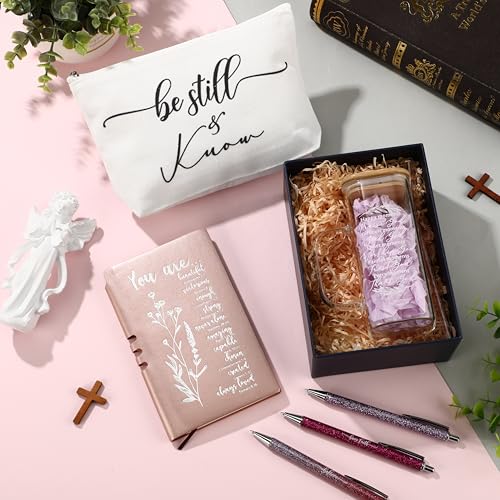 Skylety 6 Pcs Christian Gifts Set for Women Bible Study Supplies, Rose Gold - color: Rose Gold