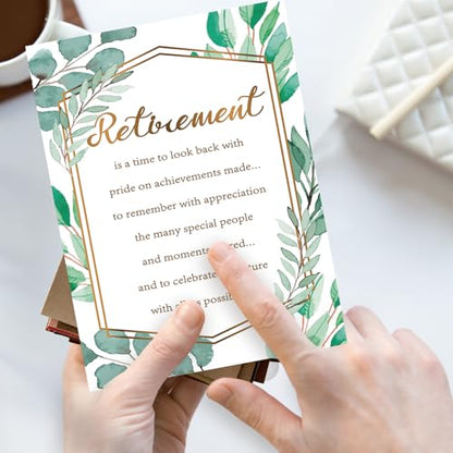 YiKaLus Elegant Retirement Card Gift Decoration for Women Men Him Her - style: card 456