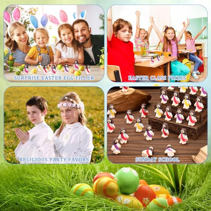 Barydat 100 Pcs Little Jesus Figures, Halloween Prank Props, Multicolor - color: Multicolor