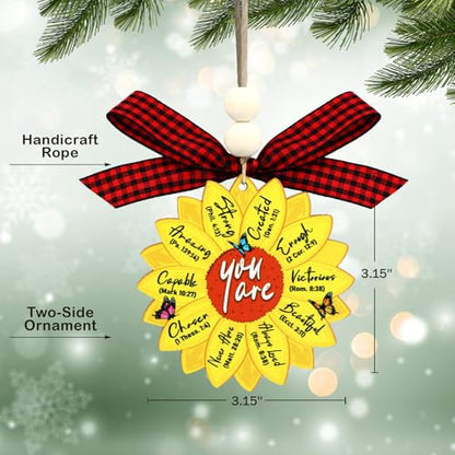 D4DREAM Christian Christmas Ornament Wooden Religious Ornament - color: A04