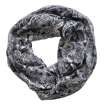 Jersey Knit Infinity Scarf Colorful Head Wrap for Travel - color: Color-b09