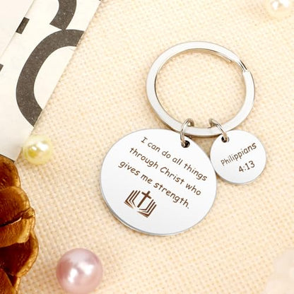 Christian Keychains Cross Keychain Bible Accessories Gifts Christian Gifts Religious Gifts - color: Faith Based Gifts