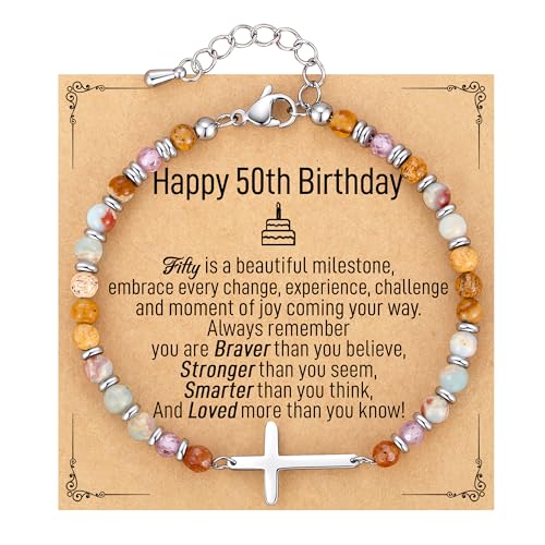 Crystal Cross Bracelet for Women Teen Girls Christmas Birthday Gifts - style: 50th