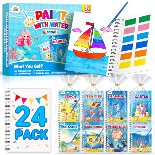 ZMLM 24 Pack Ocean Coloring Books - Birthday Party Favors for Kids 4-8 - style: Ocean