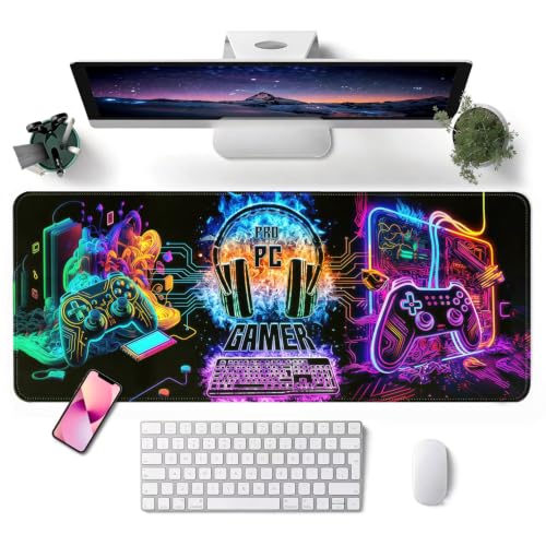 Mouse Pad, Desk Mat, 31.5x11.8in Large Mousepad, Gamer - color: Gamer
