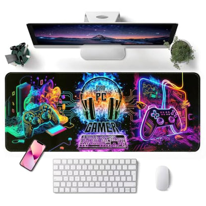 Mouse Pad, Desk Mat, 31.5x11.8in Large Mousepad, Gamer - color: Gamer