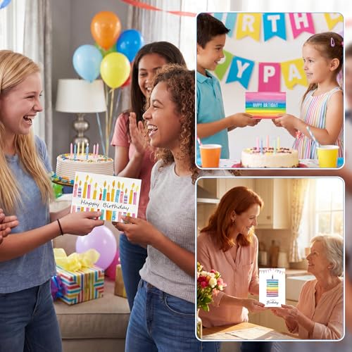 Thboxes Birthday Cards Bulk, 24-Pack 4x6 Happy Birthday Card Assortment - style: Watercolor Birthday Cards