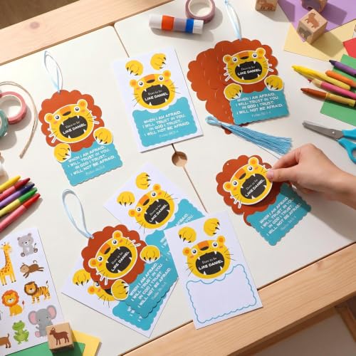 12 Pack Dare to Be Daniel Sign Kit VBS Crafts for Kids Religious Craft Set