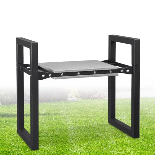 Garden Kneeling Stool Foldable, 2-in-1 Portable Kneeler and Seat with 12.6" Extra Wide Thickened Cushion, Comfortable for Gardening, Weeding, Outdoor Use - Support Up to 330lbs, Lightweight & Sturdy