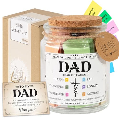 SouthLisa Bible Jar For Dad - color: Dad Bible Verse Jar