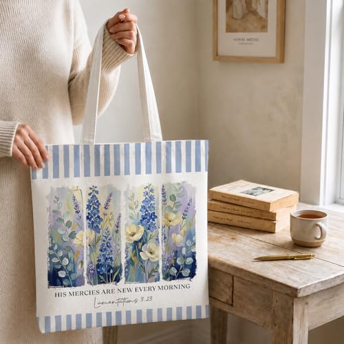 Christian Tote Bag - color: Lamentations 3.23