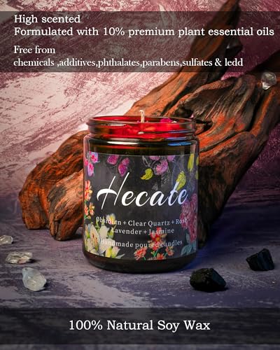 Hecate Scented Candle, Altar, Lavender Devotional Candle, Incense, Meditation, Rituals, Large Votive. (Hecate) - style: Hecate