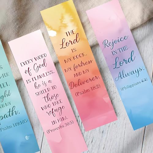 VANRA 90 Pack Christian Bible Verse Bookmarks with Inspirational Scripture