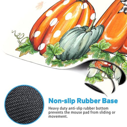 Britimes Large Mouse Pad, Mouse Pad, 31.5 x 15.7 Inch, Fall Dot Pumpkin - color: Polka Dot Pumpkin