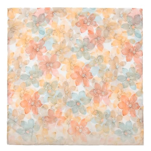 vimate Lightweight Scarf for Women Fashion Head Cover Hijab Cotton Voile Scarf Shawl Wrap for Spring Fall Winter Season - color: F1#.style 72