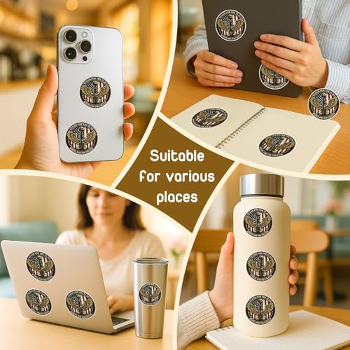 4 Pcs Patriotic Military Stickers - Stand for the Flag Kneel for the Cross - color: Patriotic Sticker