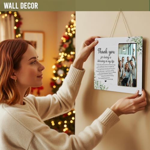 Thank You Gifts Picture Frame for Friends Women Men, Thank You for Being a Blessing in My Life Picture Frame - color: Blessing