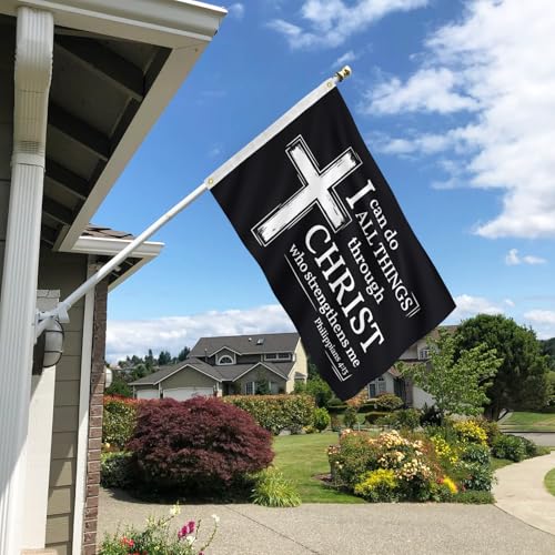 Philippians 4:13 Cross Flag3X5Ft I Can Do All Things Through Christ Banner - color: A
