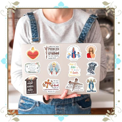 200PCS Catholic Stickers for Kids, Religious Stickers