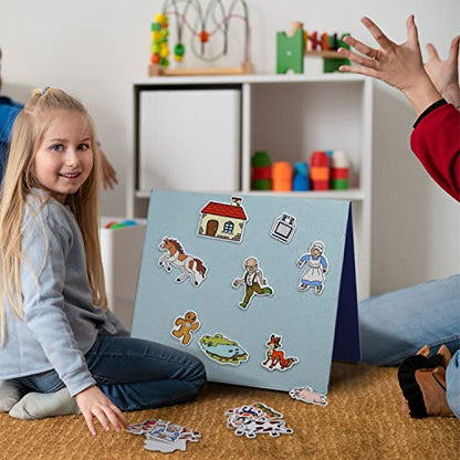 CHEFAN Foldable Felt Board for Toddlers and Felt Numbers for Kids