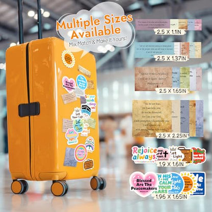 Christian Bible Verse Stickers 211 Set, Jesus Religious Scripture Stickers Waterproof for Faith Journaling Planner Laptop Vision Board Scrapbook Gifts (105 Sticker + 75 Bible Tabs + 31 Bookmarks)