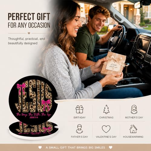 Car Coasters for Cup Holders, Jesus Car Coasters Set of 2, B18 - color: Jesus