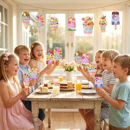 Fancy Land Sunday School Crafts Sticker Christian Ice Cream Craft Kid 30Pcs