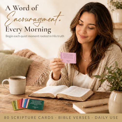 80 Unique Bible Verse Cards - Mini Scripture Cards for Women - color: Boho