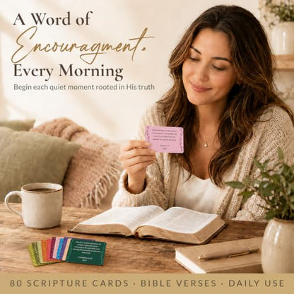 80 Unique Bible Verse Cards - Mini Scripture Cards for Women - color: Boho