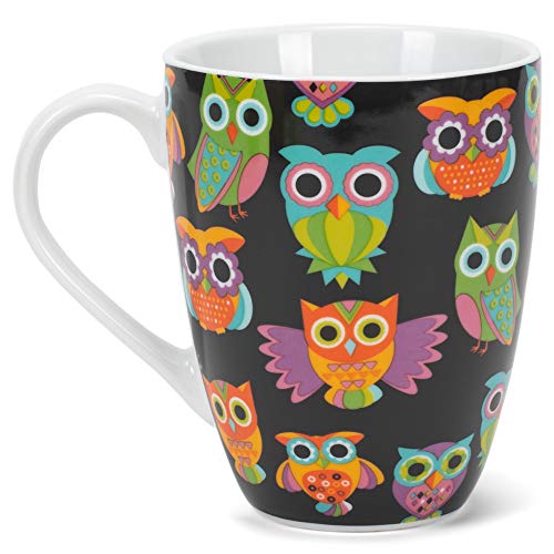 Divinity Boutique 20607 Boxed Mugs, Owl Pattern, 12 ounce - color: Owl Pattern