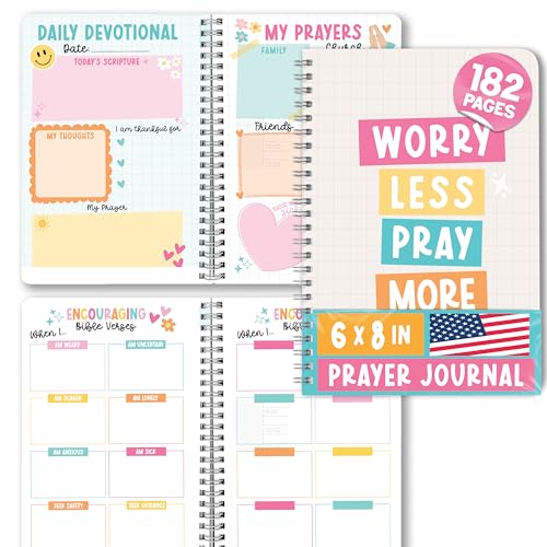 Guided Prayer Journal for Woman - Daily Prayer Journal Notebook - color: Beige Pastel