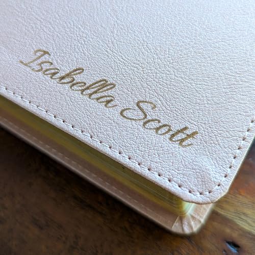 Personalized CSB Journaling Bible | Rose Gold | Custom Engraved Name | Christian Gift for Women - style: Personalized