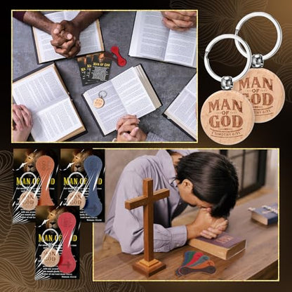 AmazingSpark 15 Sets Pastor Appreciation Gifts Keychain Bookmarks, Classic - style: Classic