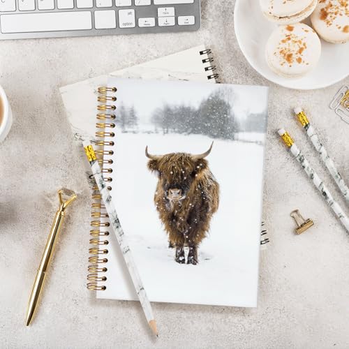 Cow Notebook Journal,Cow Gifts for Women - color: Highland cow