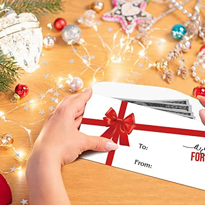 Jetec 150 Pcs Christmas Money Envelopes Cash Gift Card for Birthday Wedding