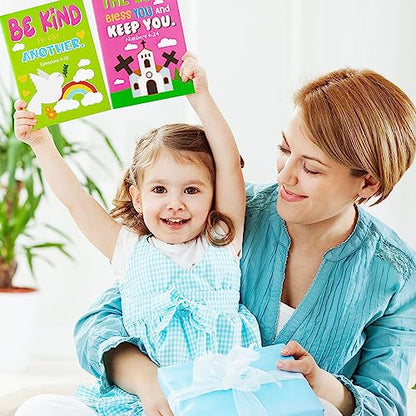 24Pcs Bible Coloring Books Religious Theme DIY Color-in Pages - color: A-bible Style ①