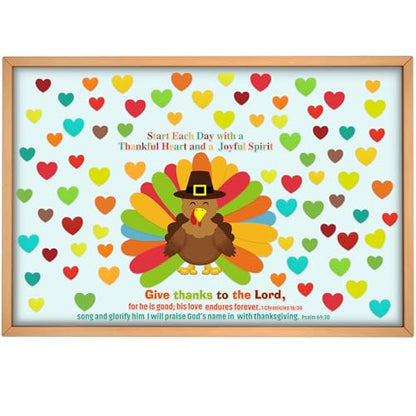 Mooliwe 103 Pcs Thanksgiving Turkey Classroom Bulletin Board Decoration Set