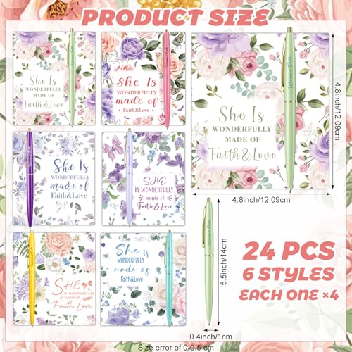 Colarr 24 Set Woman of Faith Gifts Set Christian Gifts Bulk for Church