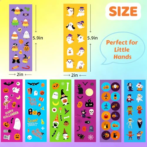 150 Sheets Halloween Stickers for Kids,2000+pcs Cute Halloween Sticker Bulk - style: 150 Sheets Halloween Stickers