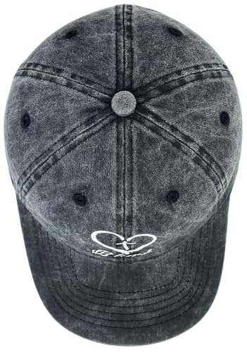 Cross Embroidered Hat for Men Women Dad Trucker Baseball Cap Adjustable - color: Love Cross Black