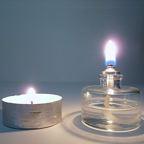 Firefly - Refillable Clear Glass Tealight Candles - Unscented 5 Pack