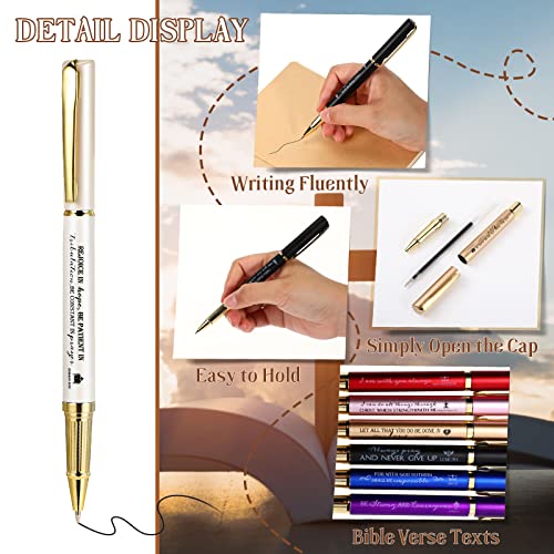 Fuutreo 50 Pcs Bible Verse Pens Bulk Christian Gifts Ballpoint