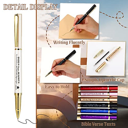 Fuutreo 50 Pcs Bible Verse Pens Bulk Christian Gifts Ballpoint