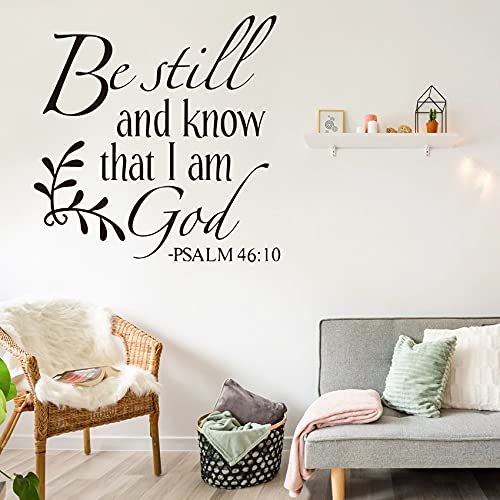 Be Still and Know that I am God Psalm 46:10 Bible Verse Wall Decal