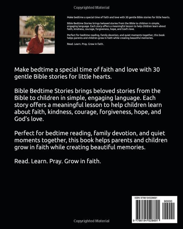 Bible Bedtime Stories: 30 Gentle Bible Stories for Little Hearts