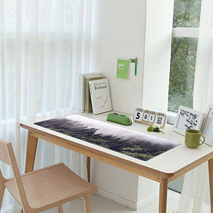 iCasso Extended Gaming Mouse Pad,35.4 x 15.7in Desk Pad, Forest - color: Forest