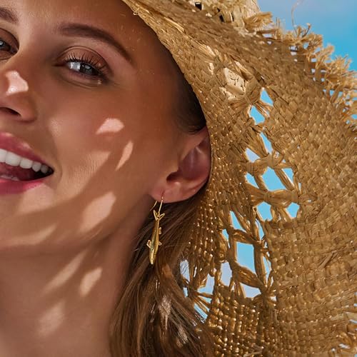 Gold Silver Hoop Earrings for Women - color: gold D